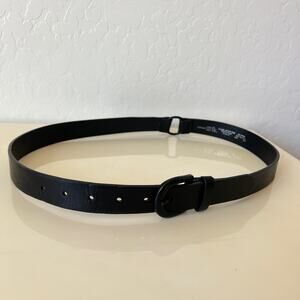 Topman Black Leather O Ring Edgy Waist Belt Mens S/M